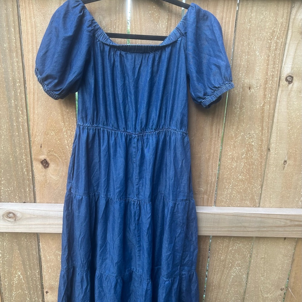 New York & Company Navy Maxi Dress size small - Picture 7 of 8